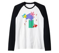 Disney Ariel Numbers "1" First 1st Birthday Party Gift Maglia con Maniche Raglan