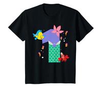 Disney Ariel Numbers "1" First 1st Birthday Party Gift Maglietta