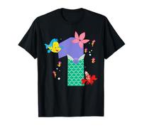 Disney Ariel Numbers "1" First 1st Birthday Party Gift Maglietta