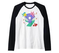 Disney Ariel Numbers "9" Ninth 9th Birthday Party Gift Maglia con Maniche Raglan