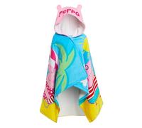 Disney Asciugamano con cappuccio Peppa Pig 100% cotone Poncho per ragazze Asciugamano da spiaggia per bambini Asciugamano da bagno Avvolgente da piscina Accappatoio da cambio