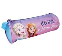 Disney Astuccio Frozen Cool Days Warm Hugs per la Scuola Tombolino Rotondo 22x9cm Chiusura a Cerniera