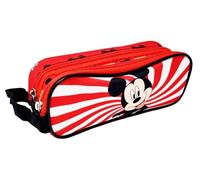 Disney Astuccio Mickey Mouse Topolino per la Scuola a 2 Scomparti 22x5cm Chiusura a Cerniera