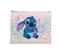 Disney - Astuccio per matite piatto Stitch - Astuccio da viaggio, scuola o ufficio - 18,5 x 15 cm - Viola - Idea regalo per bambini, ragazzi, adulti - Accessorio ufficiale di Lilo & Stitch