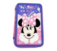 Disney Astuccio scolastico a tre scomparti completo Minnie Forever Besties (Must Team)
