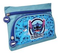 Disney Astuccio Stitch per la Scuola con 2 Scomparti Chiusura a Cerniera Colore Blu