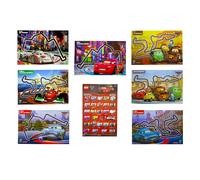 Disney Auto 2 Poster Bambini Muro Arte Confezione Film Personaggi Corsa lego 8