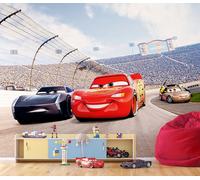 Disney Auto Carta da Parati 360x270 CM Murale Facile Installare Letto No Adesivo