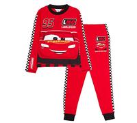 Disney Auto Pigiama Bambini Fulmine McQueen Full Length Racing Driver Dress Up Pjs Set Biancheria da notte, Rosso, 6-7 Anni