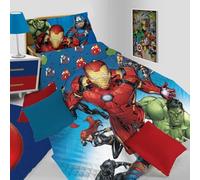 Disney Avengers, Copriletto Trapuntato Letto Singolo Primaverile, Trapunta Primaverile letto singolo, Copriletto Mezza Stagione Tapuntato, 100% Microfibra, Prodotto Ufficiale Marvel