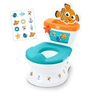 Disney Baby Alla ricerca di Nemo My Size Vasino 2 in 1 Sistema Vasino per bambini con suoni realistici di risciacquo, paraspruzzi, sedile rimovibile, include 12 adesivi, 18 mesi in su