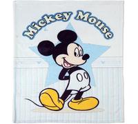 Disney Baby Copertina Neonato, Soft Pile Mickey Mouse, 75x100 cm, Maxi Stampa Digitale, Morbida e Calda, per Culla, Maxiculla e Next To Me