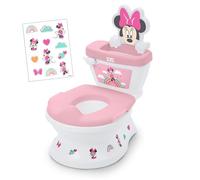 Disney Baby Minnie Mouse My Size Vasino Bambini di Bright Starts, 2-in-1 Vasino con Suono di Scarico, Sedile WC Rimovibile, Include 12 Adesivi, Addestramento al Vasino, Da 18 Mesi