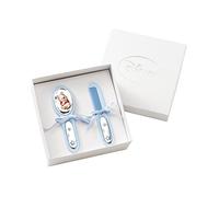 Disney Baby Prima Infanzia - Set Box Regalo con Spazzola Capelli e Pettine indispensabile tra gli Accessori Neonato con finiture Winnie The Pooh in Argento