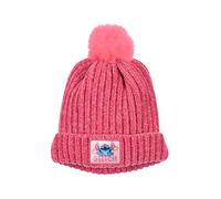 Disney Baby Stitch Cappello per Ragazze, Berretto Lavorato a Maglia con Pompon, Cappello Invernale per Bambina, Regalo per Bambine | Fuchsia