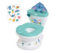 Disney Baby Stitch My Size Vasino Bambini di Bright Starts, 2-in-1 Vasino con Suono di Scarico, Sedile WC Rimovibile, Include 12 Adesivi, Addestramento al Vasino, Da 18 Mesi