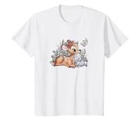 Disney Bambi And Thumper Snuggles Maglietta, Bambini, Bianco, 4 Anni