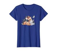 Disney Bambi And Thumper Snuggles Maglietta, Donna, Blu Reale, S
