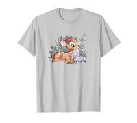Disney Bambi And Thumper Snuggles Maglietta, Uomo, Argento, XL