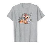 Disney Bambi And Thumper Snuggles Maglietta, Uomo, Grigio Melange, 6XL