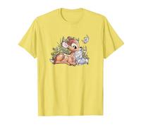 Disney Bambi And Thumper Snuggles Maglietta, Uomo, Limone, S