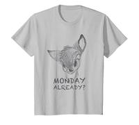 Disney Bambi Monday Maglietta, Bambini, Argento, 4 anni