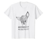 Disney Bambi Monday Maglietta, Bambini, Bianco, 4 anni