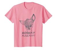 Disney Bambi Monday Maglietta, Bambini, Rosa, 10 anni