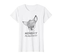 Disney Bambi Monday Maglietta, Donna, Bianco, XS