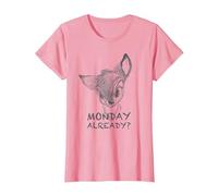 Disney Bambi Monday Maglietta, Donna, Rosa, XXL