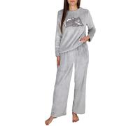 Disney Bambi Thumper Pigiama da Donna a Due Pezzi, Pantaloni Larghi, Set da Notte (IT, Testo, M, Regular, Regular, B)