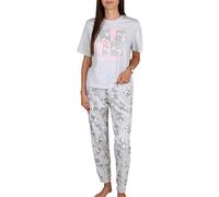 Disney Bambi Thumper Pigiama da Donna a Due Pezzi, Pantaloni Larghi, Set da Notte (IT, Testo, S, Regular, Regular, C)