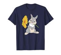 Disney Bambi Thumper With A Flower Maglietta, Uomo, Navy, L