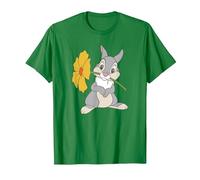 Disney Bambi Thumper With A Flower Maglietta, Uomo, Verde Mela, M