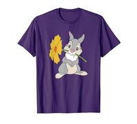 Disney Bambi Thumper With A Flower Maglietta, Uomo, Viola, XL