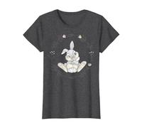 Disney Bambi Tippete Fiore di Coniglio Maglietta, Donna, Grigio Scuro, XL