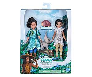 Disney - Bambole alla moda Raya e Namaari, confezione da 2, con vestiti alla moda, giocattolo per bambini dai 3 anni in su