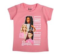 Disney Barbie, T-Shirt, Ragazzo, Bambina, (da 4 a 10 Anni), Camicia, Camicia, Stampato, Unisex, Bambino, Sport, Traspirante, Modello Bar 5202459 S2-10A, Rose
