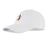 Disney Baseball cap, Mickey Mouse Adjustable Hat for Adult Cappellino, Bianco, X-Large Uomo