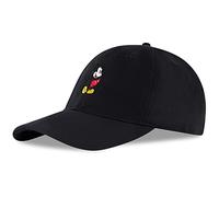 Disney Baseball cap, Mickey Mouse Adjustable Hat for Adult Cappellino, Nero, X-Large Uomo