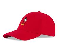 Disney Baseball cap, Mickey Mouse Adjustable Hat for Adult Cappellino, Rosso, X-Large Uomo