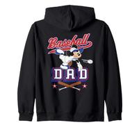 Disney Baseball Dad Sports Mickey Mouse Father's Day Tee Felpa con Cappuccio