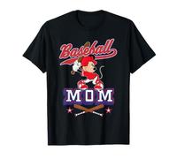 Disney Baseball Mom Sports Minnie Mouse Mother's Day Tee Maglietta
