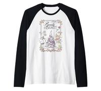 Disney Beauty and the Beast 35th Anniversary Castle Art Maglia con Maniche Raglan