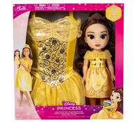 Jakks Pacific Beauty And The Beast Disney Belle + Costume Doll 38 Cm Rosa Bambini