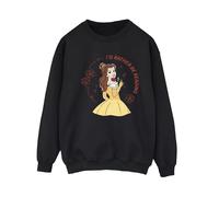 Disney Beauty And The Beast I'd Rather Be Reading Felpa Donna (BI10444)