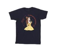 Disney Beauty And The Beast I'd Rather Be Reading Maglietta Uomo (BI15989)