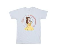 Disney Beauty And The Beast I'd Rather Be Reading Maglietta Uomo (BI15989)