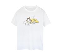 Disney Beauty And The Beast Maglietta Ampia Belle Lettura Donna (BI14323)