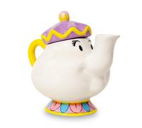 Disney Beauty And The Beast Mrs. Potts Scolpito Ceramica Teiera Riproduzione